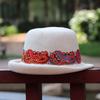 Yunnan Ethnic Wind Cotton and Linen Leisure Spring and Summer Travel Embroidery Hat, Sunshade Embroidery Hat Wholesale