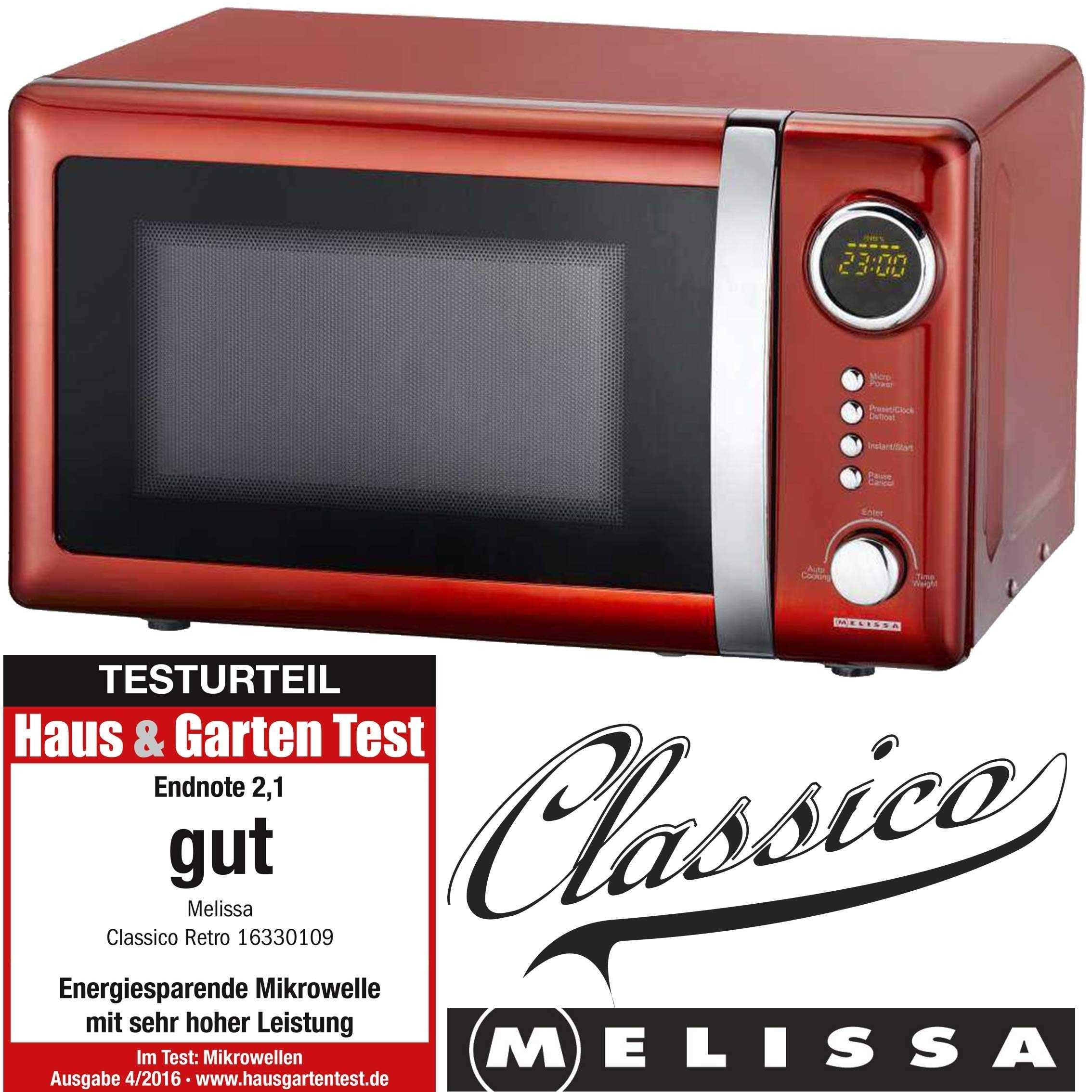 Rot Mikrowelle Melissa Classico Retro 16330109, 700 W, 20 L - Bild 5