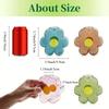4pcs Floral Glass Vases Four Colors Set Colorful Flower Hydroponic Glass Vase Transparent Arrangement Container Table Decoration