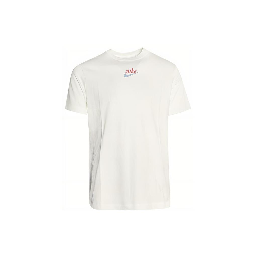 Nike Logo Cartoon Print Vintage Crew Neck Short Sleeve T-Shirt Women Tops White DV3204-133