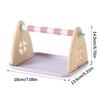 Solid Wood Parrots Resting Perch Sanded Surfaces Design Trimming Stand For Nail Beak Trimming And Interaction Activity Toy