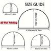 1Pcs Imitation Woven Semi Circle Welcome Doormat Non-Slip for Outdoor Patio Porch Kitchen Bathroom Entryway Floor Mat