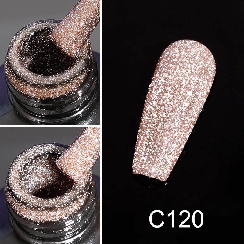 ROSALIND 7ml Reflektierender Nagelgellack 9D-Effekt DIY Semi Permanenter UV-LED-Lack Soak Off Cat Magnetic Nail Art Gel