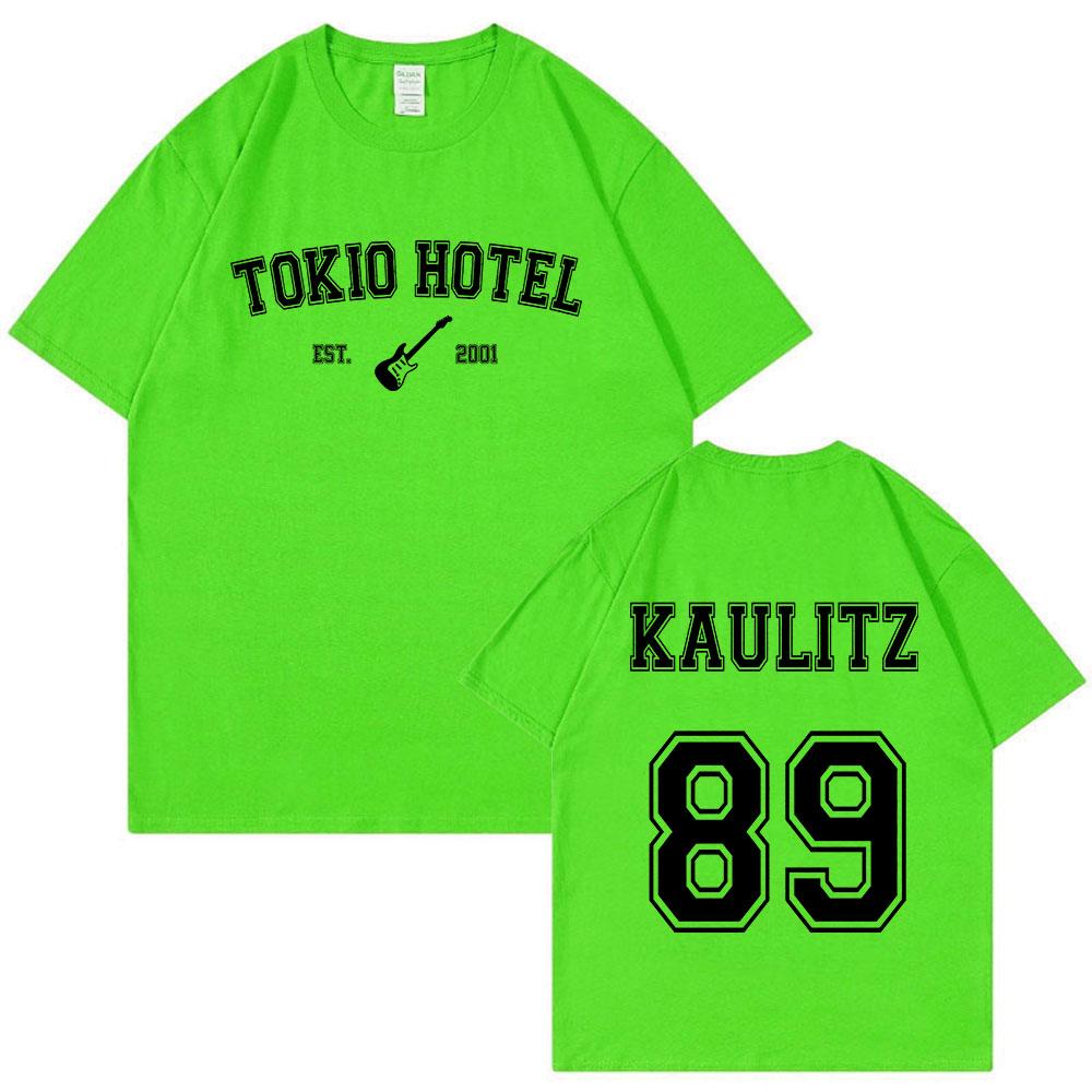 Rock Band Tokio Hotel Kaulitz Tričko Pánská Móda Neformální Tričko s krátkým rukávem Hip Hop Punk Trička nadměrné velikosti Unisex Streetwear