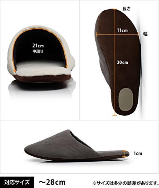 Washable Canvas Cotton Indoor Slippers for Set of 2 and 2 [MOON ROOM] Guests, 4, Men's Women's