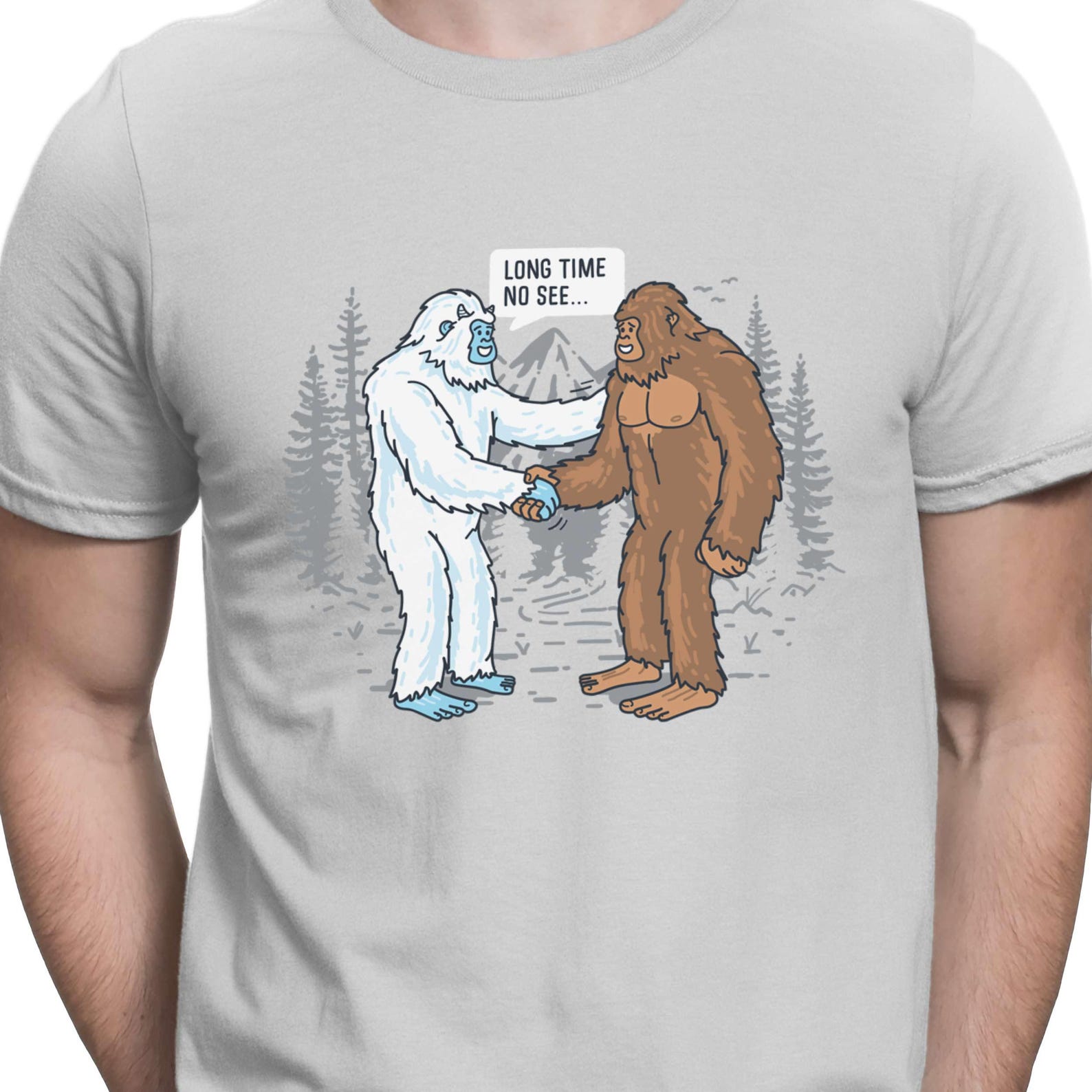 Old Friends Funny Bigfoot T Shirt Big foot & Yeti T-shirt 4XL