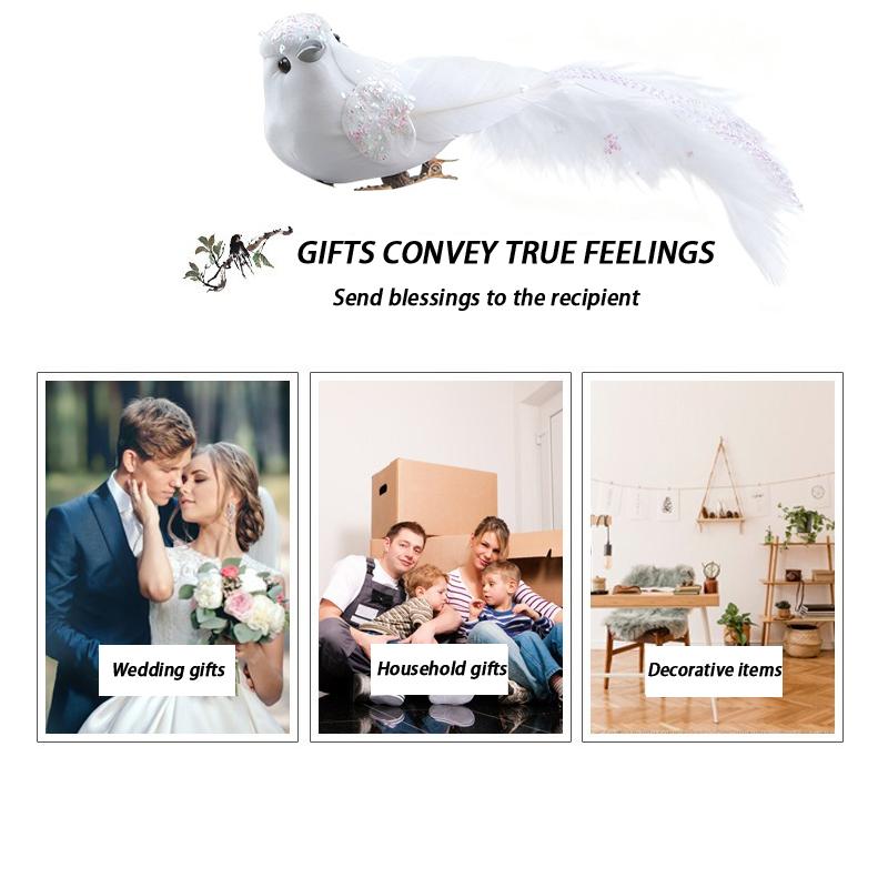 1Pcs Cute Artificial Birds Fake Foam Animal Simulation Feather Birds Models Tit Diy Craft Home Garden Ornament Decoration