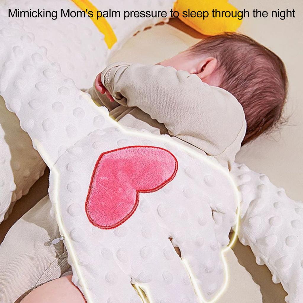 Baby Patter Pillow with Remote Control And Heating Function Goose Shape Baby Sleep Aid Soothe Emotions Anxiety Arm-Wrapped Support