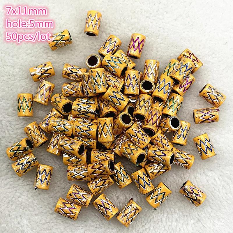New 5pcs--50pcs Imitation Retro Acrylic Beads for Jewelry Making DIY Children Handmade Bracelets Necklace Accessories