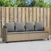 VidaXL Chaise Longue with Cushions, Seat with Backrest, Sunbed with Cover, Garden Furniture Terrace Patio, Modern, Beige 368347
