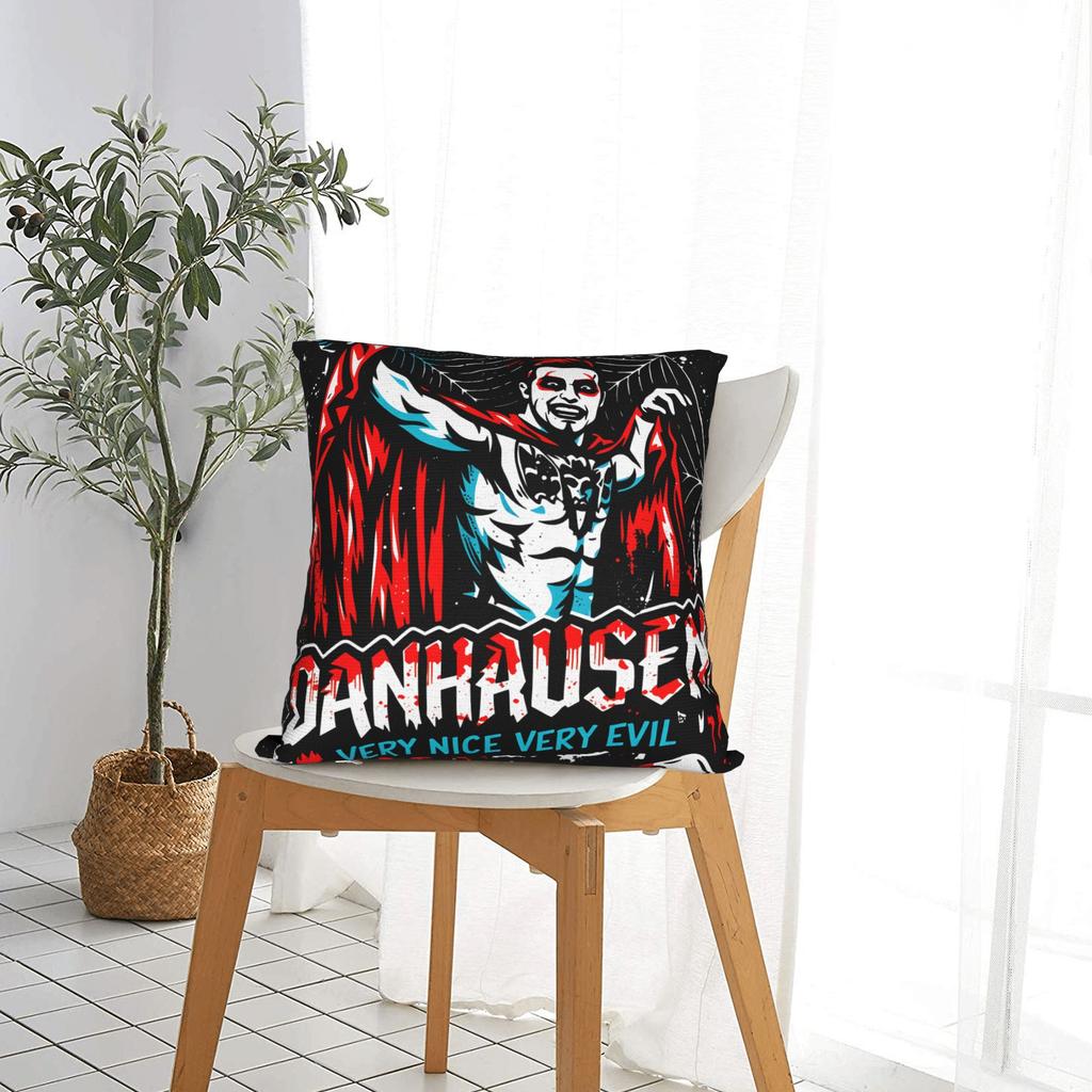 Danhausen Wrestling Nice Evil Pillowcase Polyester Cushion Cover Gift Throw Pillow Case Cover Chair Zippered 40*40cm