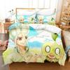 Luxury New 3D Print Dr.Stone Senku Bedding Set Boys Girls Twin Queen Size Duvet Cover Pillowcase Bed Adult Home Textileextile