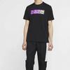Nike Alien Print Vintage American-Style Short Sleeve T-Shirt for Men, Black