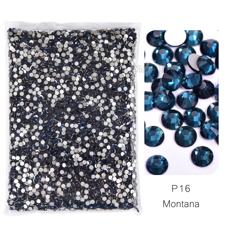 P1-70 Ordinary Color Large Packaging Glass Flat Bottom Diamond Rhinestone Nail Diamond Diy Crystal Mobile Phone Case Beauty Jewelry Accessories