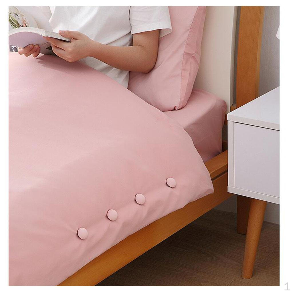 4 Piece Duvet Cover Clips, Sheet Fasteners, Anti- Clip Curtain for , Bedding Scarf