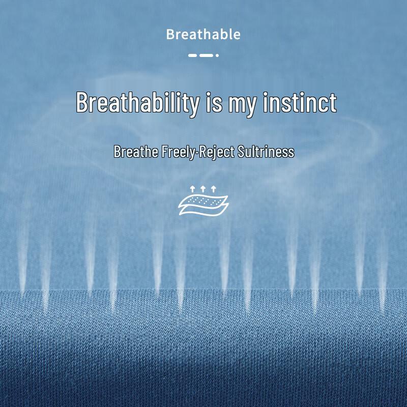 MONTAGUT Men's 100% Cotton Cool & Breathable Short Sleeve T-Shirt