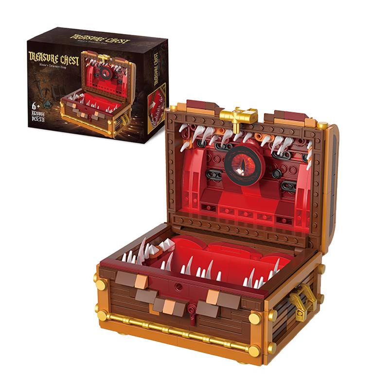 531PCS Dungeons Monster Treasure Chest Building Blocks Set Dark Souls Creative Monster Box Brick Desktop Ornament Toys Gifts