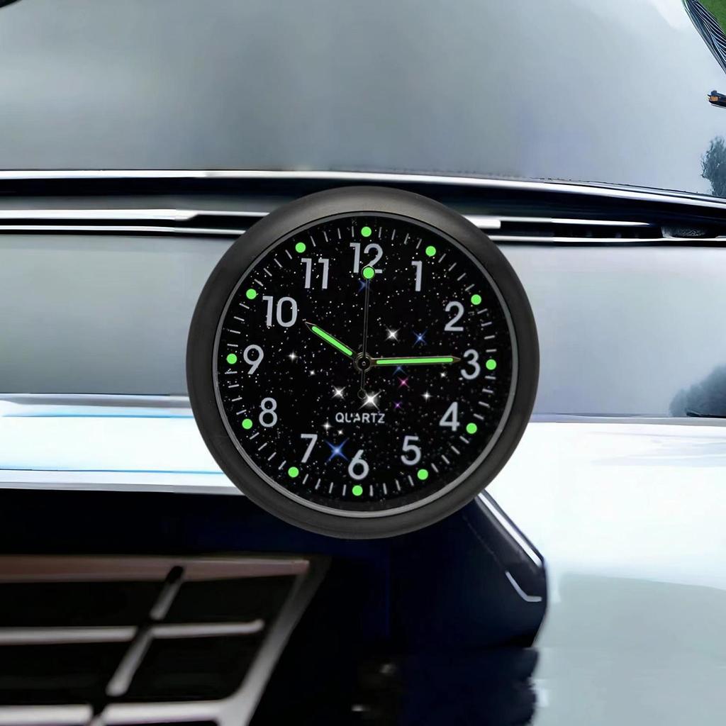 Car Clocks For Dash Luminous Vintage Quartz Watch Decor Pocket Clock For Car Dashboard Motorcycle Vehicle Interior Vent