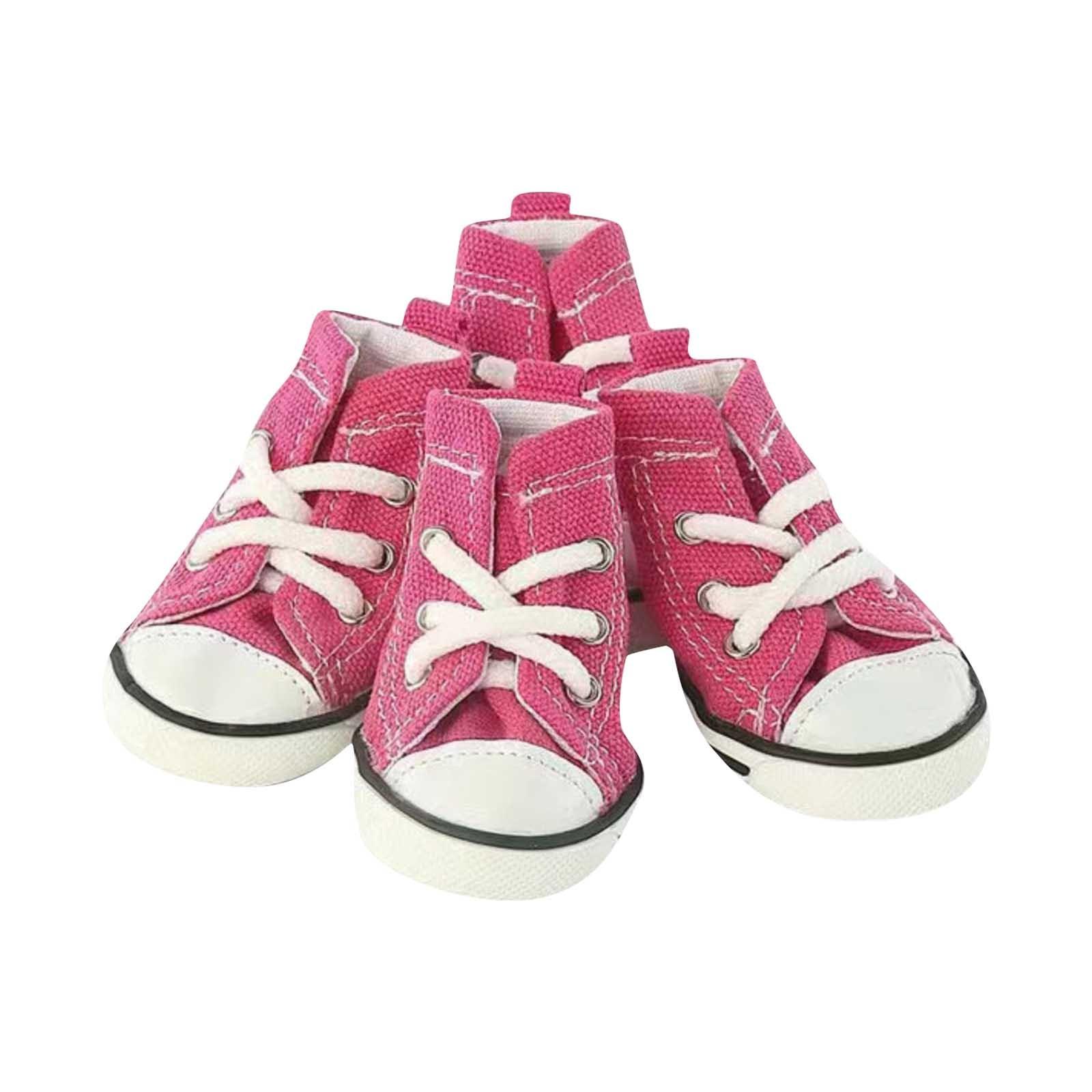 

Обувь для собак Обувь для домашних животных Нескользящие износостойкие зоотовары Чехлы для ног собак 2 розовый