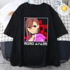 Dandadan Ayase Momo T-shirt DONNA Fantasy Kawaii/Carina T-shirt prevalenti 100% cotone T-shirt estive casual a maniche corte Cartone animato