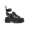 Dr. Martens Ricki HDW Fashion Metal Buckle Roman Sandals Women Sandals Black 27401001