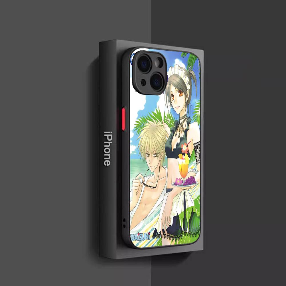 Kaichou Wa Maid-Sama Pour IPhone 15 16 Pro Max 11 12 13 14 XS XR X Plus 16E Coque de Téléphone Mate Translucide
