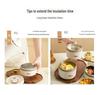 Stainless Steel Insulated Lunch Bento Box with Lid for Students and Office Workers
