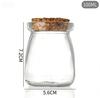 Pudding Milk Yogurt Sealed Vial Reusable Transparent Cork Stopper Glass Bottle Home Decoration Tool Storage Subpackage Container