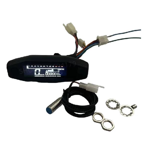 Universeller Motorrad LCD Mini Drehzahlmesser Digitaler Kilometerzähler Geschwindigkeitsmesser Elektrische Einspritzung Vergaser Für KTM 250 EXC KR200