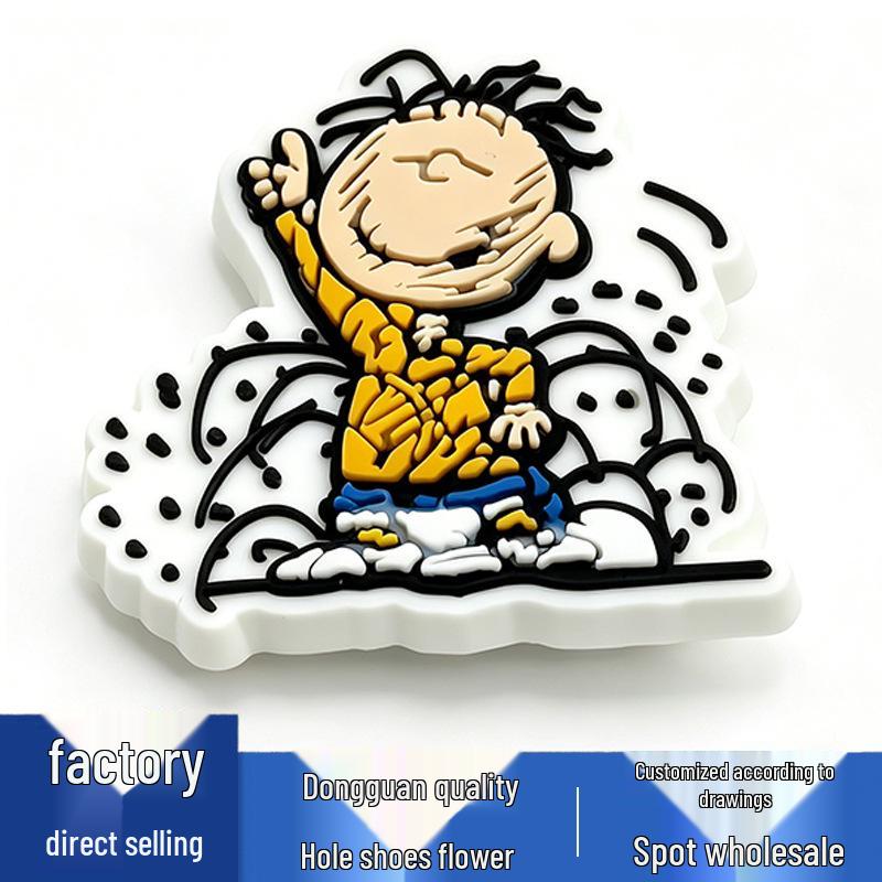 Snoopy PVC Cartoon Shoe Accessories - Versatile Flower Buckles for Hole Shoes