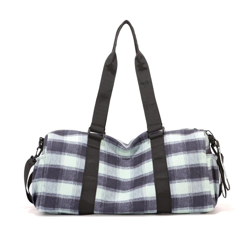 

Женская модная ручная сумка-подмышка в клетку для развлечений, отдыха, путешествий, сумка для пикника на открытом воздухе на короткие расстояния синий