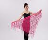 Sequin Tassel Belly Dance Triangle Scarf Waistband for Performance