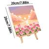 Frame Painting By Numbers Kits Abstract Sunset Landscape Modern Drawing Coloring By Numbers Acrylic Paint For Home Decor