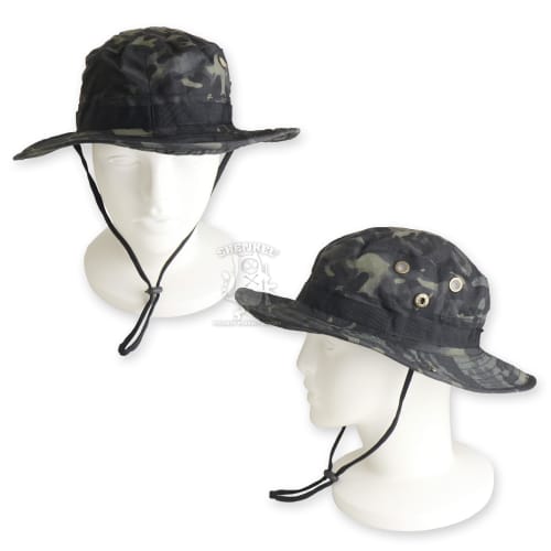 SHENKEL Boonie Hat, 2-Way, Multicam Black, Airsoft/Airsoft Hat, hat-001mcb