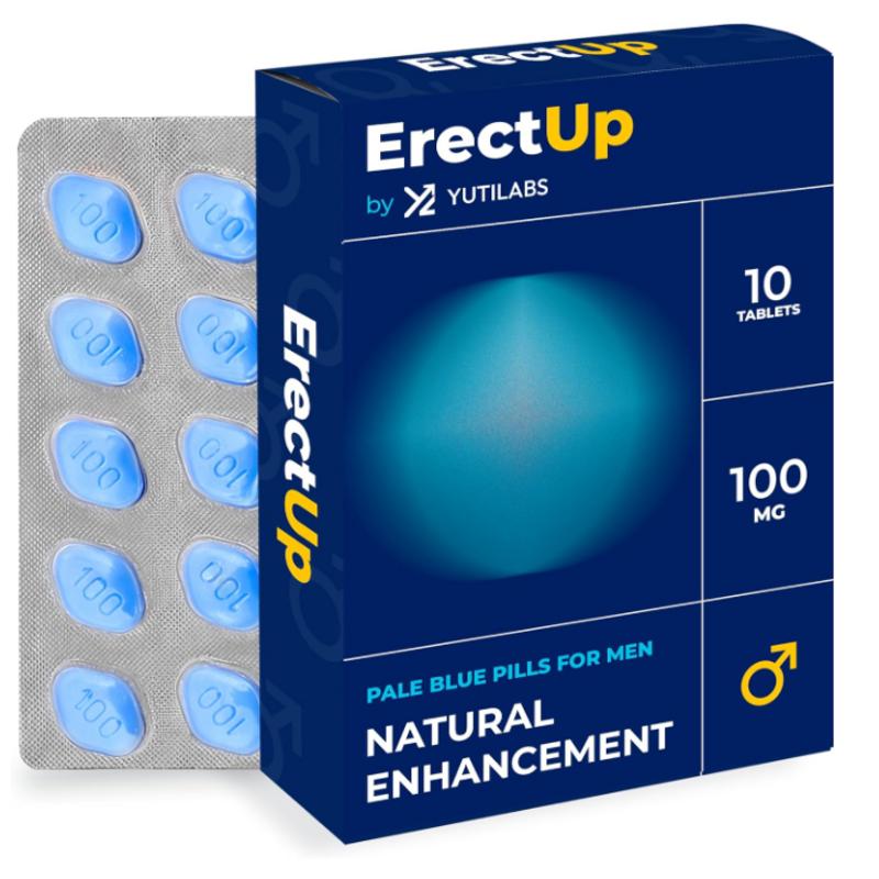 PSEnterprises<UK> Таблетки Erect-UP Blue для мужчин Улучшенная производительность Долгосрочный быстрый эффект 10 таблеток по 100 мг добавка для жизненной силы