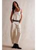 Vintage Street Style Washed Loose Fit Women's Denim Overalls for Autumn/Winter