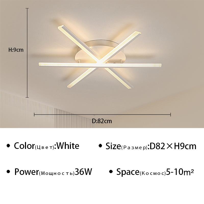 

Современные светодиодные люстры, потолочные светильники, внутреннее освещение для кабинета, гостиной, спальни, черно-белые светильники, входное напряжение 90–220 В Cool White(no RC)