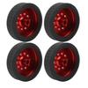 4Pcs RC Wheel Remote Control Tires Rubber Aluminum Alloy Accessories for WPL D12 Car