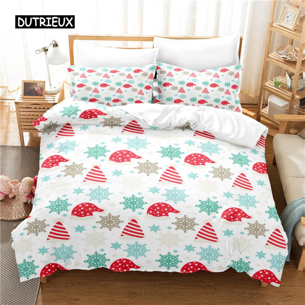 Weihnachtsgeschenk Bettwäsche-Set Bettbezug-Set 3D-Bettwäsche Digitaldruck Bettwäsche Queen-Size-Bettwäsche-Set Modedesign