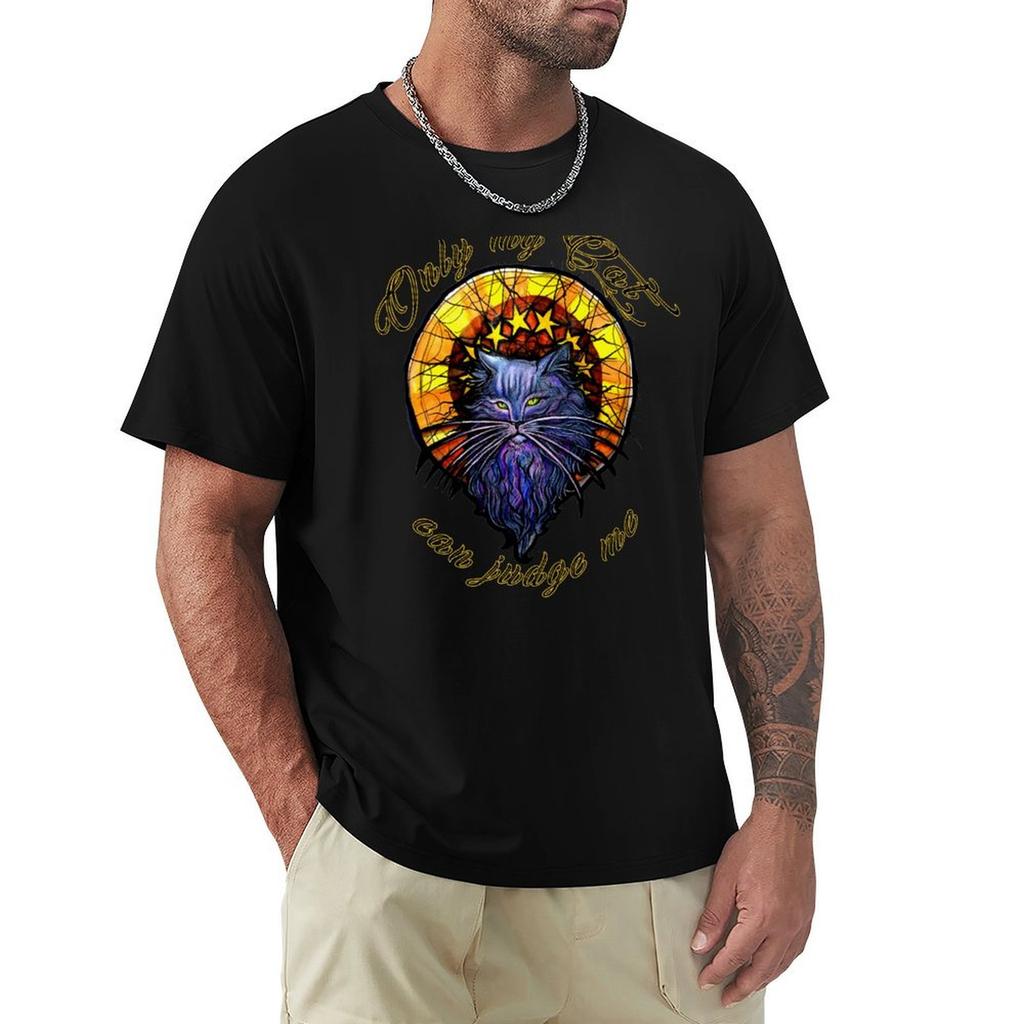 Only My Cat Can Judge Me Tshirt Casual Loose Short Sleeve Tee For Unisex