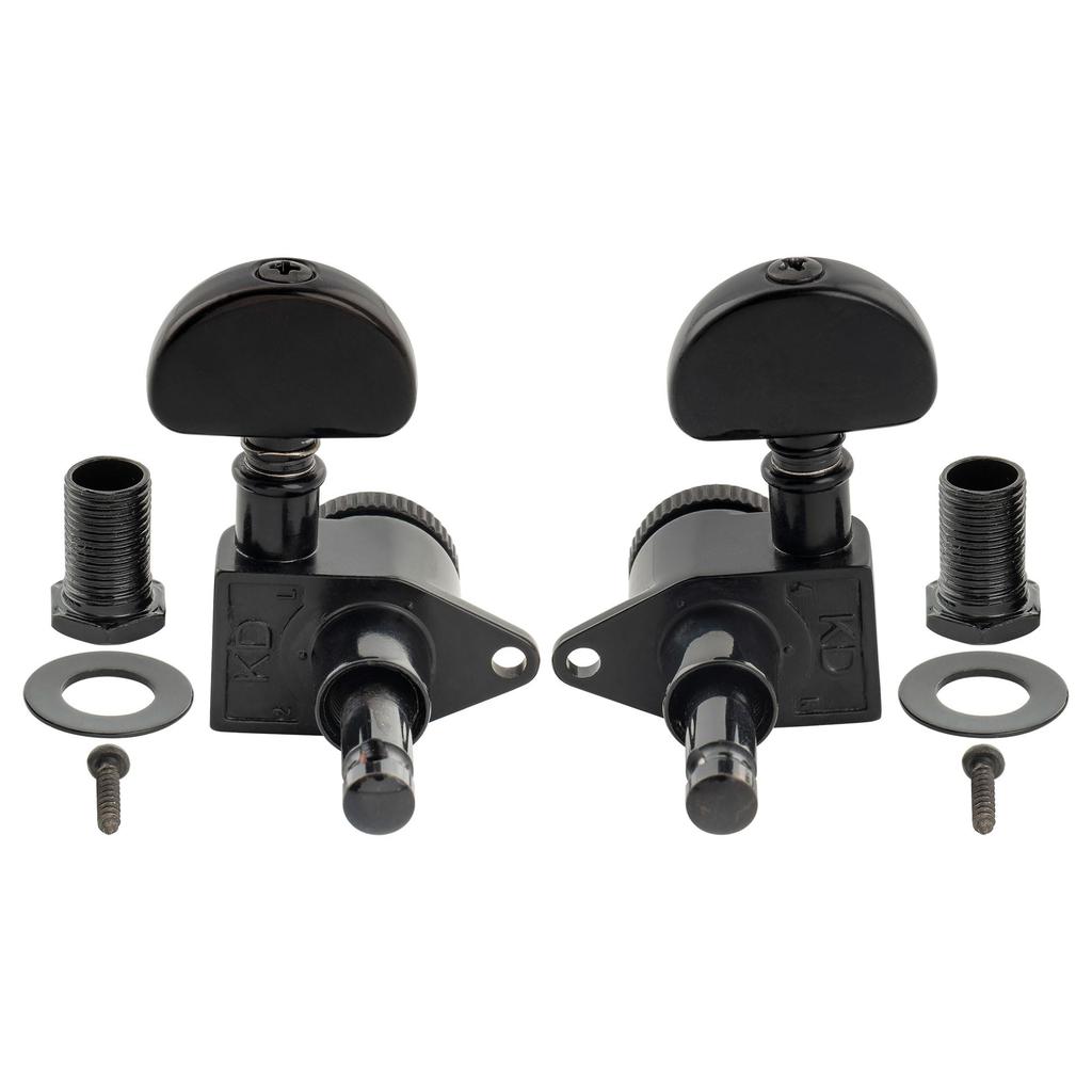 Musiclily Pro L3R3 Guitar Locking Gear Black R18K-09 Tuners, 181 Ratio,