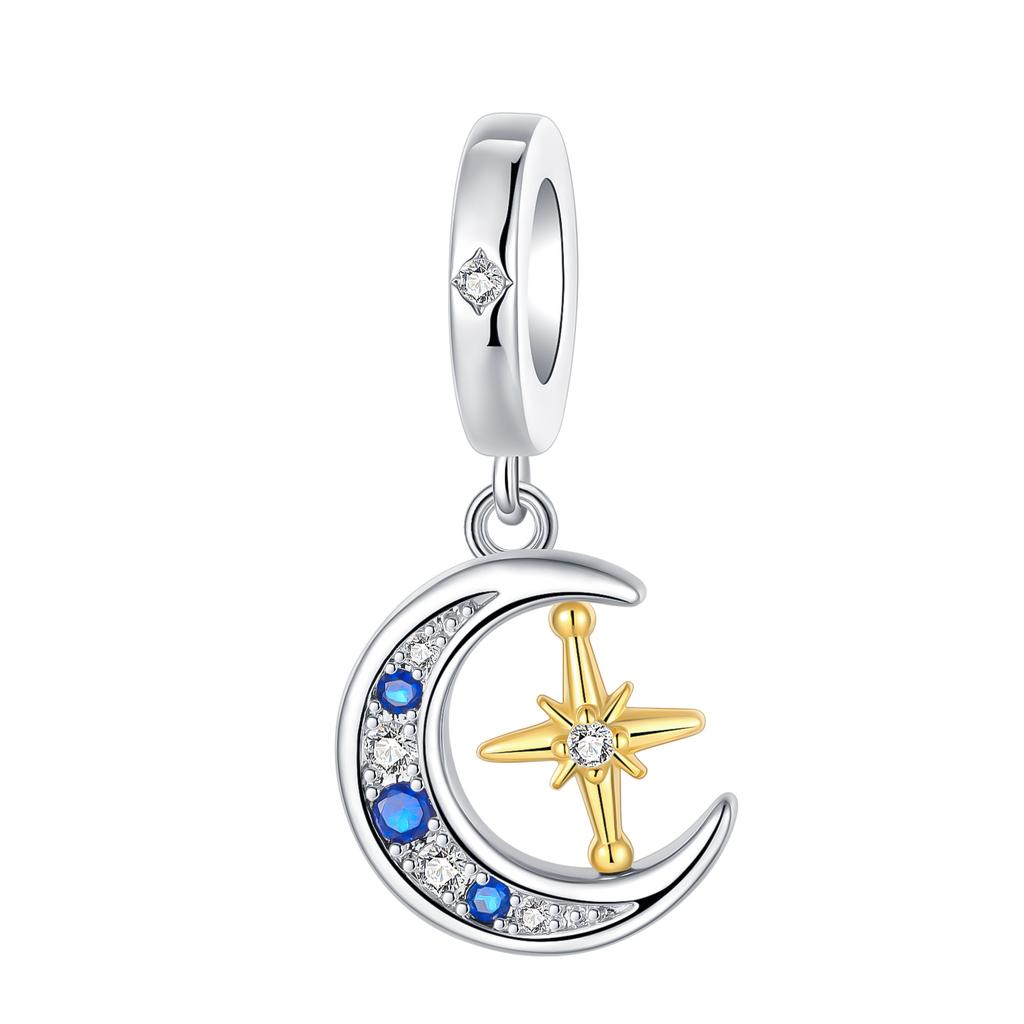 Boy Girl Pendant Heart-Shaped Flower Zircon Beads Jewelry Beads For Original Bracelet Plata De Ley Boutique Charms Gift