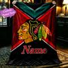 1pc Easy-Care Chicago Blackhawks (1) Blanket, Perfect for Couch, Bed, Home, Travel and More, Warm and Durable Printed Blanket