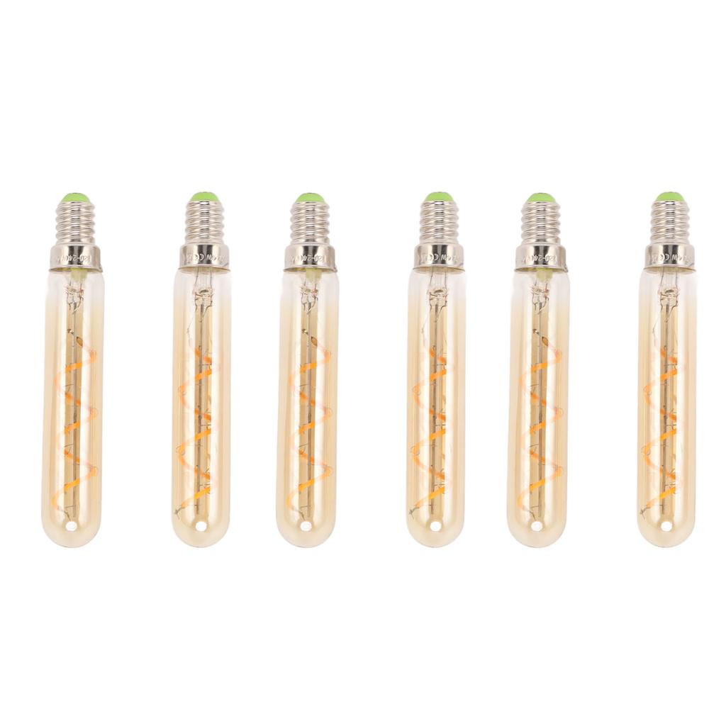 2 PCS E14 LED Light Bulb 3w Golden Tubular Bulb for Pendant Wall Scones Tube Light Bulbs Desk Lamp