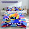 3pcs Custom Name Astro Bot Set,Includes 1 Duvet Cover and 2 Pillowcases,All-season Bedroom Decor