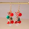 New Christmas Drop Earrings for Women Girls Sock Snowman Dangle Earrings Pendants Kid's New Year Jewelry Gifts