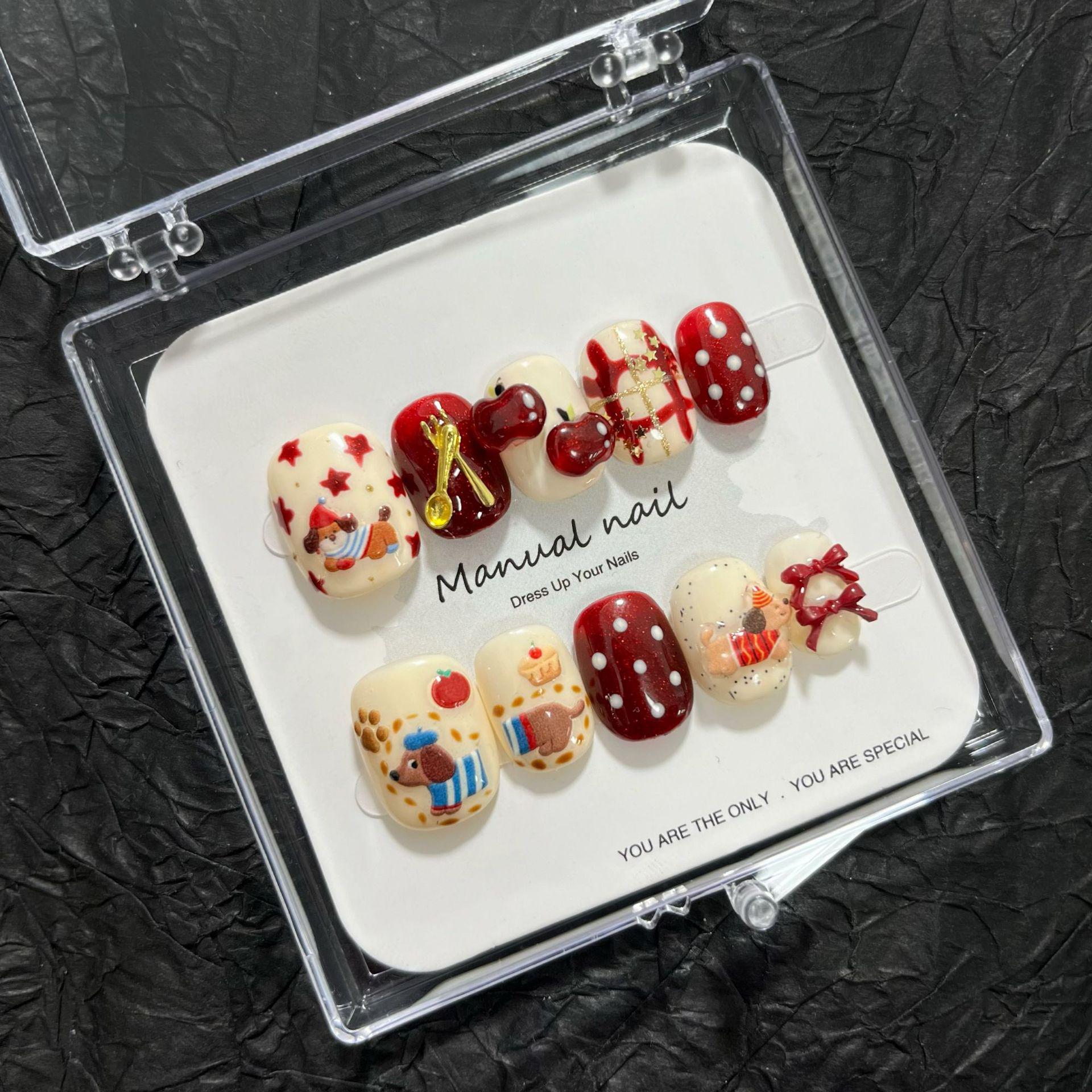 Съемные милые мультяшные наклейки для дизайна ногтей A648 Small