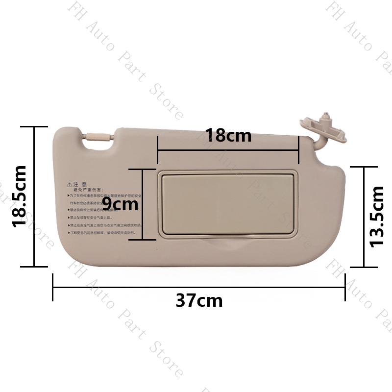 For KIA Sportage 2005 2006 2007 2008 2009 2010 Car Interior Roof Sunvisor Sunshield Sun Visor Sunshade With Glass