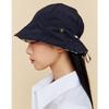 Daks Black Bucket Hat Slit Point Check Strap Dche6e232bk