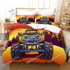 3D Print Anime Monster Jam Beding Set 3D Printed Suitable for Bedrom Soft Duvet Cover Set With Pilowcases Children Kids Home Textile